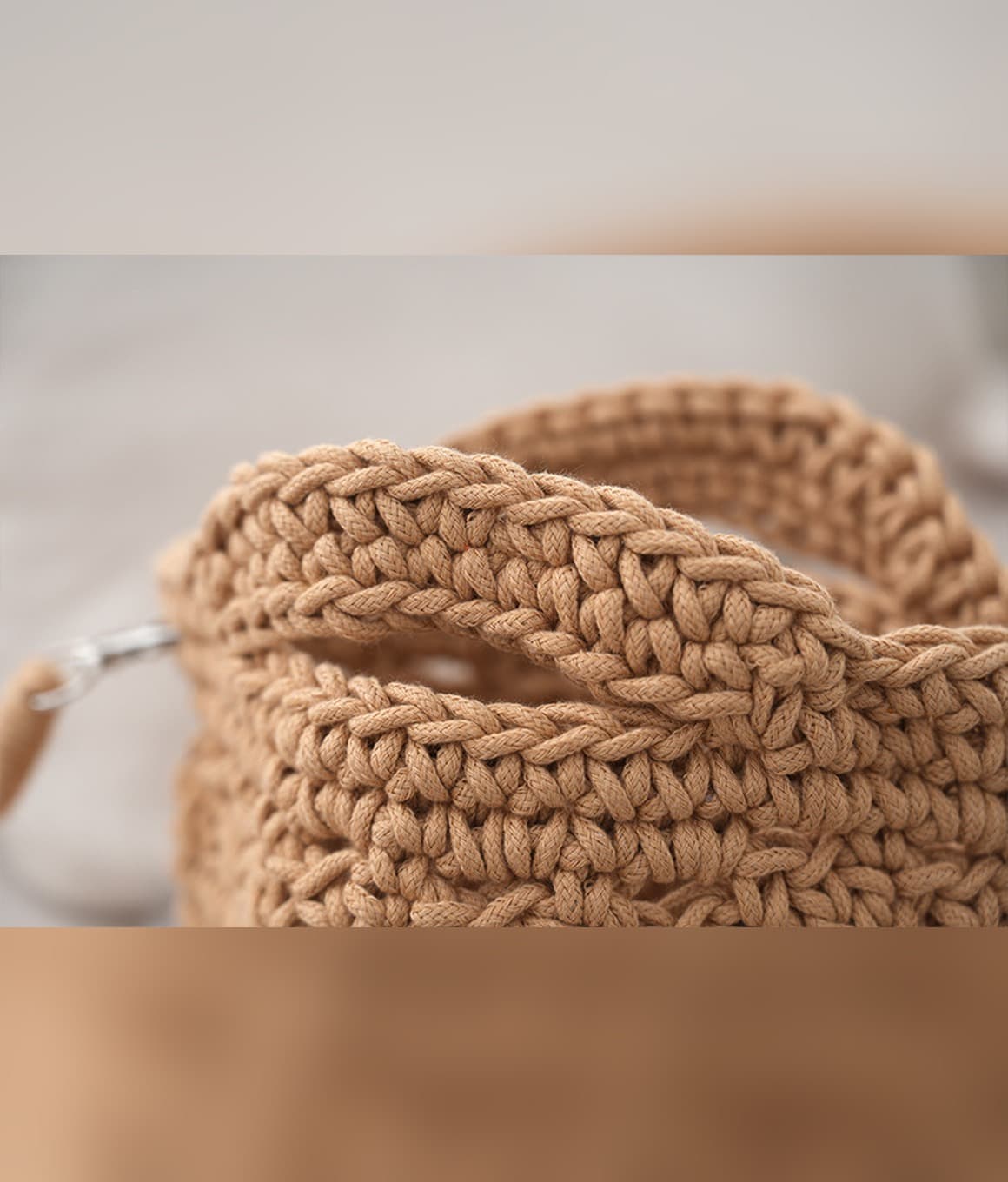 Cotton Crochet Crossbody Bag - image 6
