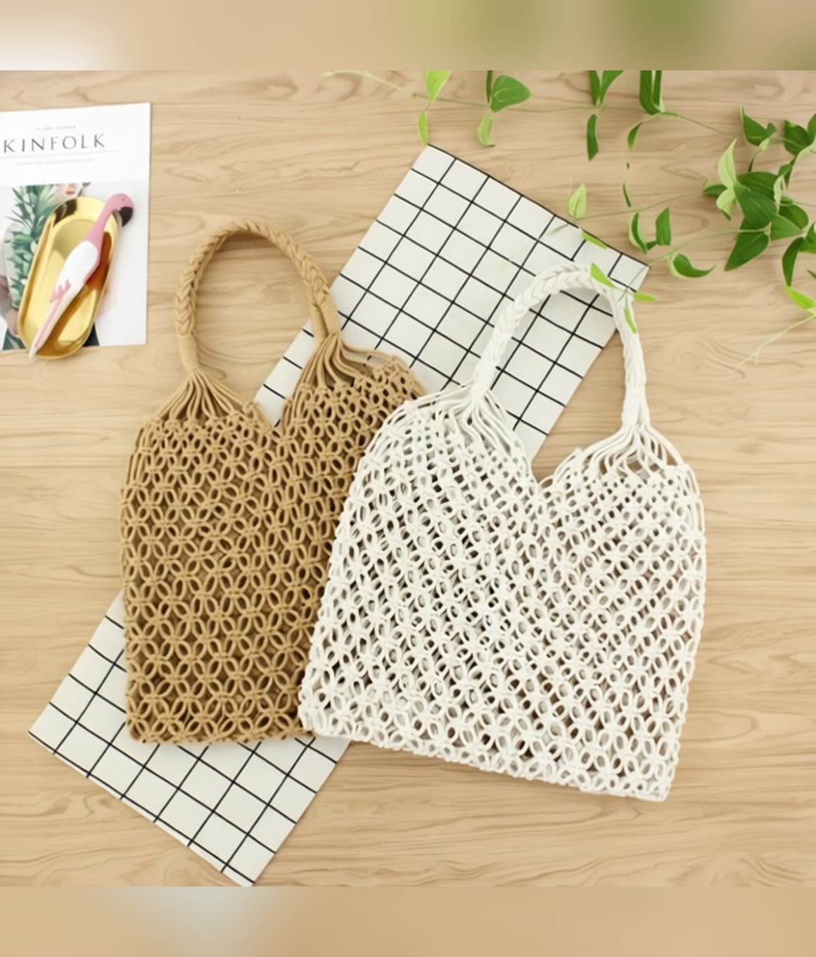Cotton Mesh Tote