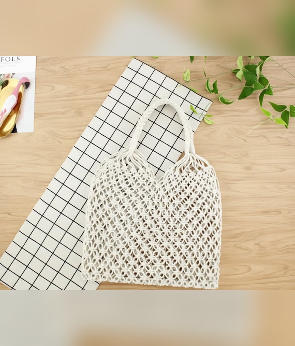 Cotton Mesh Tote - image 2