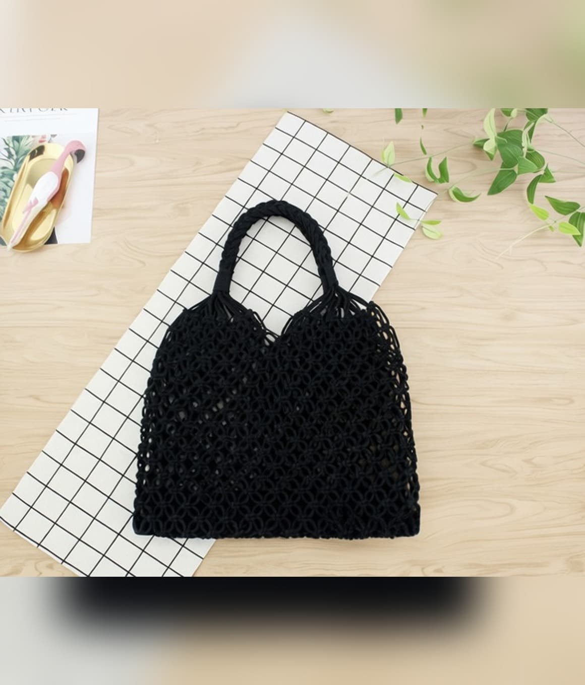 Cotton Mesh Tote - image 3