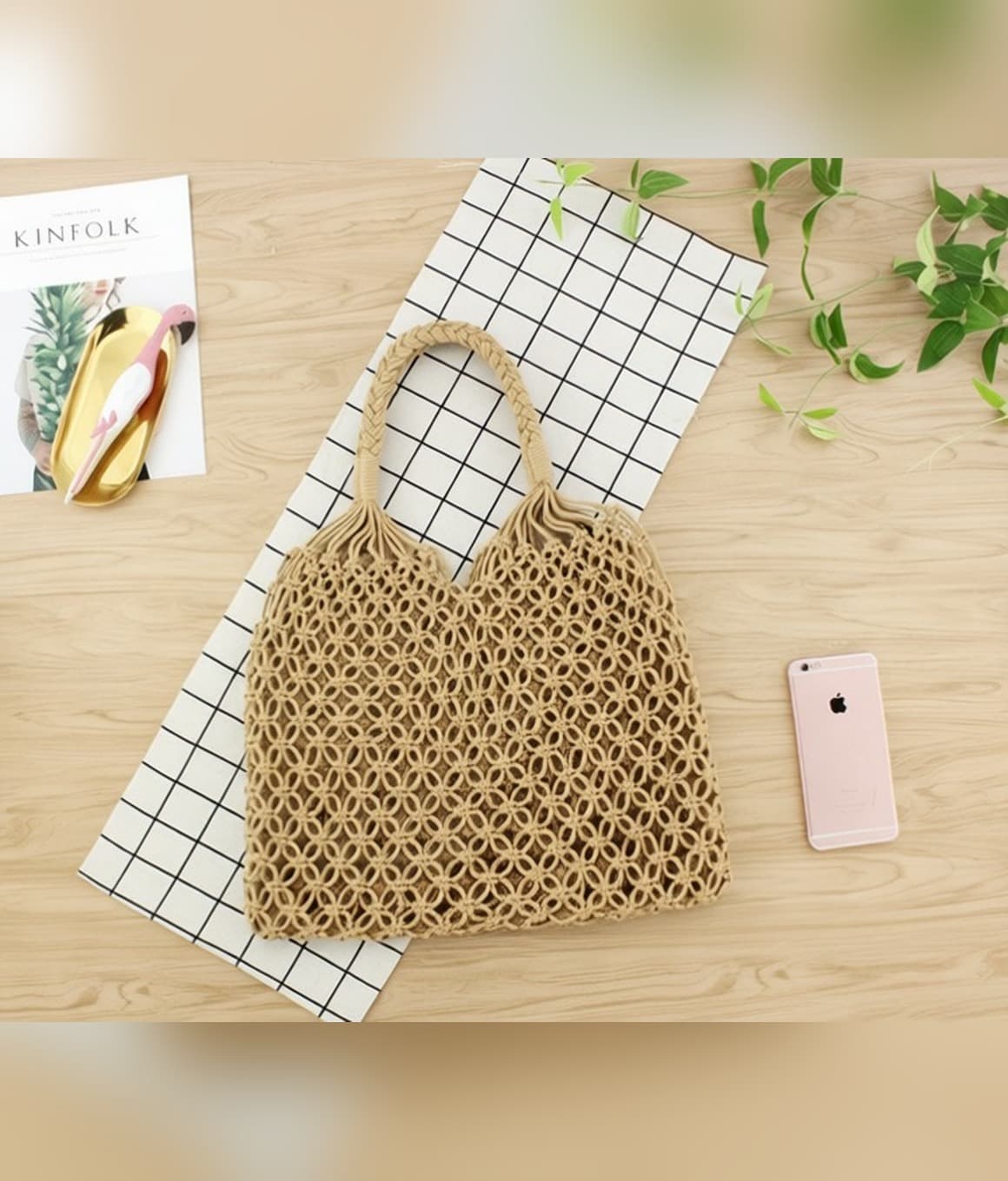 Cotton Mesh Tote - image 4