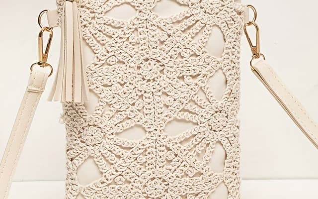 Crochet Lace Phone Crossbody Bag - image 4