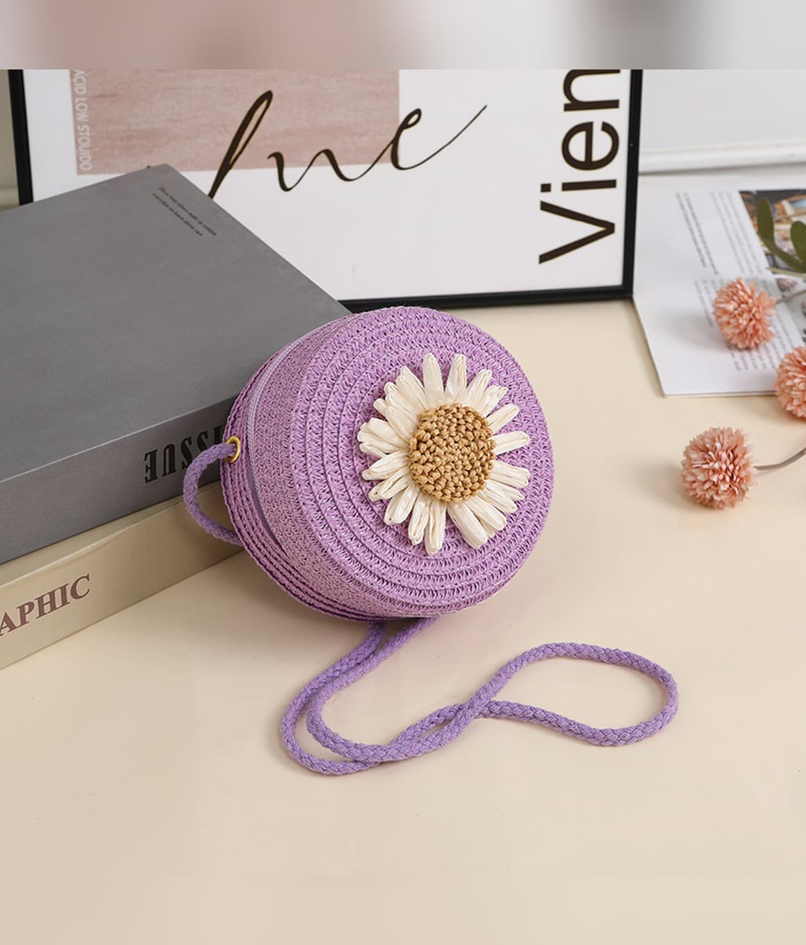 Raffia Phone Bag - image 9