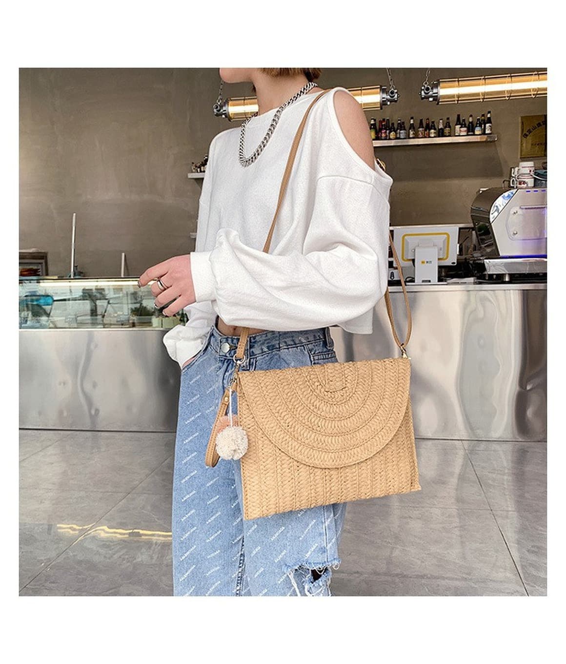 Straw Crossbody Duo - image 6