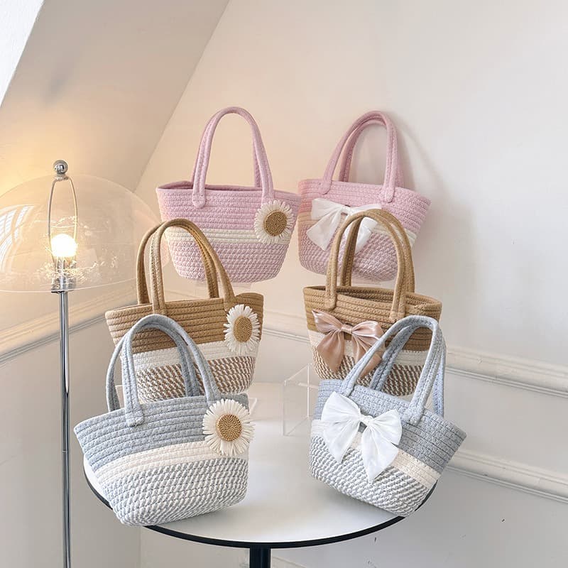 Handwoven Straw Beach Bag - image 1