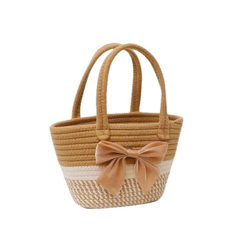 Handwoven Straw Beach Bag - image 5