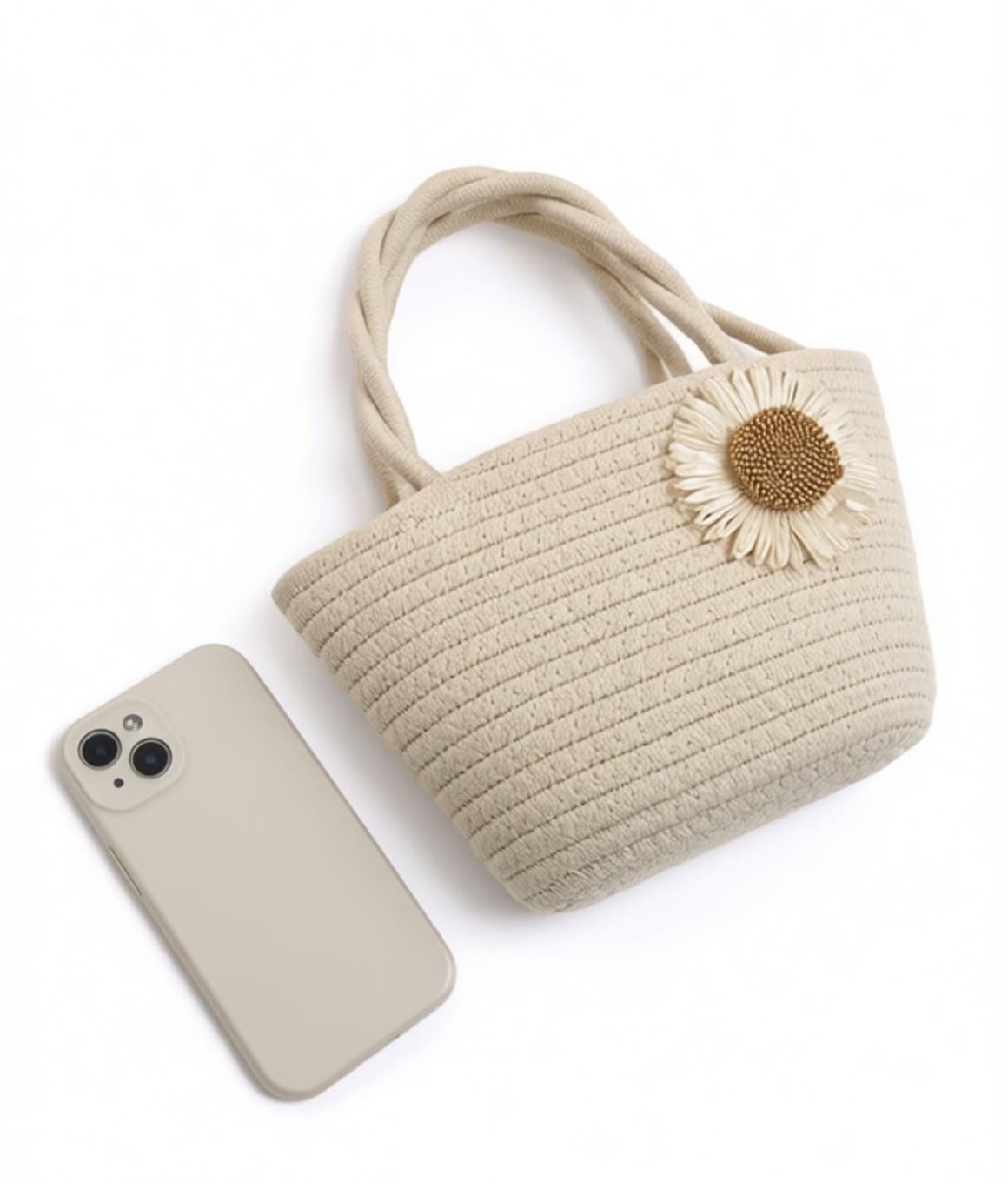 Sunflower Woven Tote - image 5