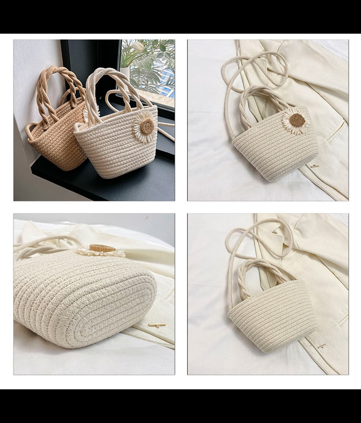 Sunflower Woven Tote - image 7
