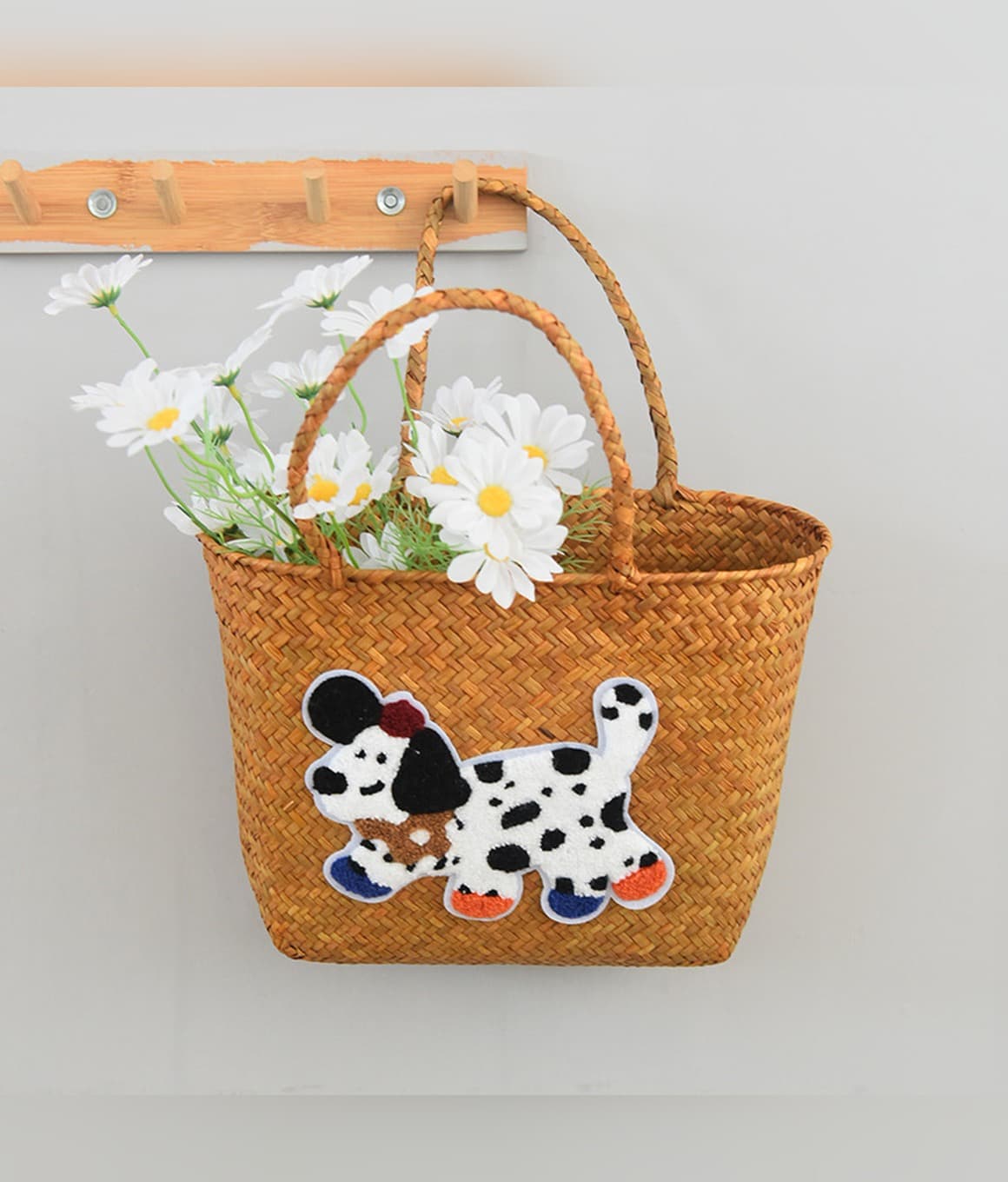 Woven Rattan Market Basket - image 2