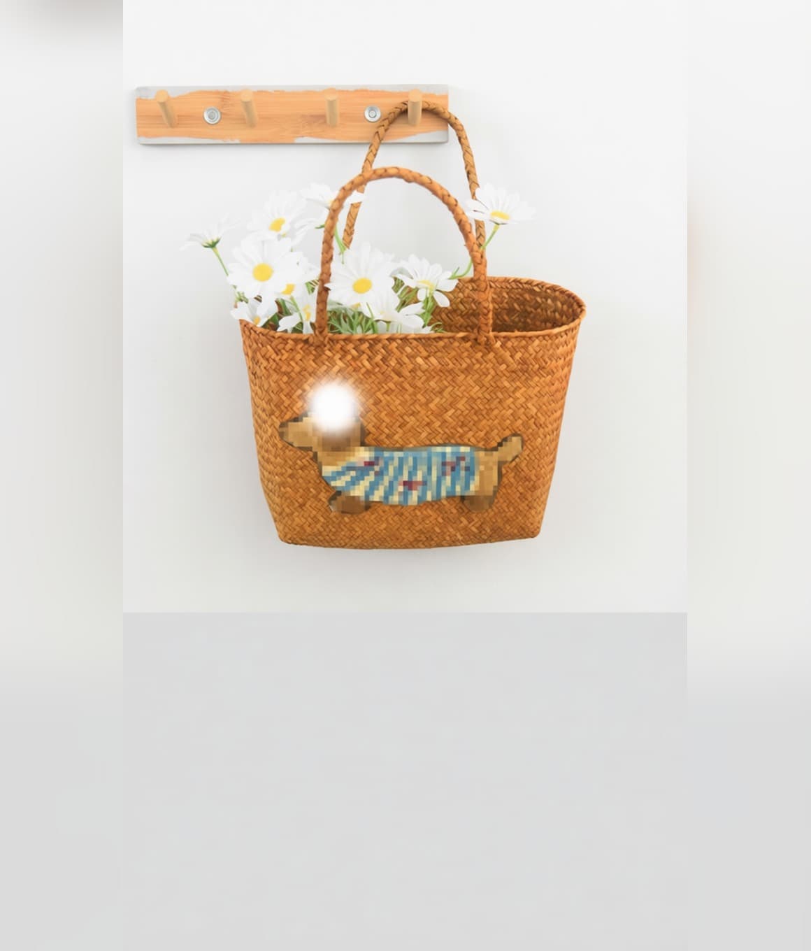 Woven Rattan Market Basket - image 4
